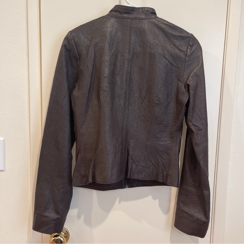 Bcbgeneration Dark Brown Leather Jacket - image 2